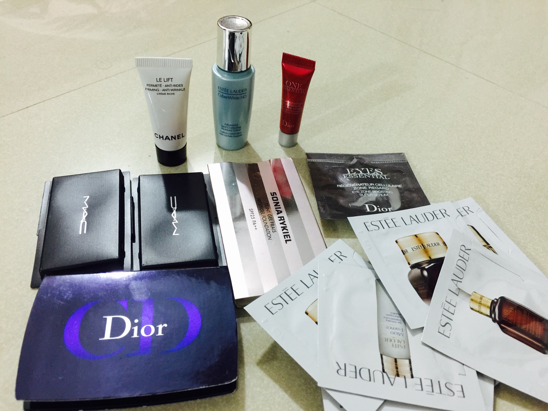 dior makeup samples